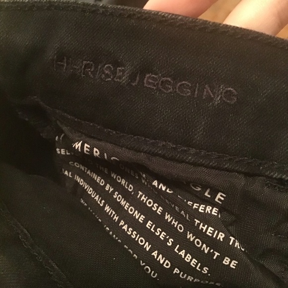 American Eagle black high rise Next Level stretch size 10 jeans - Picture 9 of 9